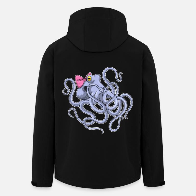Krake Schleife - Recycelte Männer Softshell-Jacke von Stanley/Stella - Schwarz