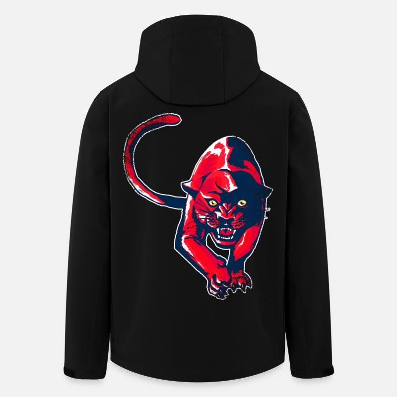 Red Panther - Men’s Recycled Softshell Jacket by Stanley/Stella - black