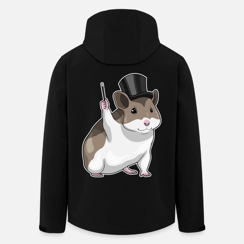 Baguette magique de hamster - Veste softshell homme en polyester recyclé Stanley/Stella - noir