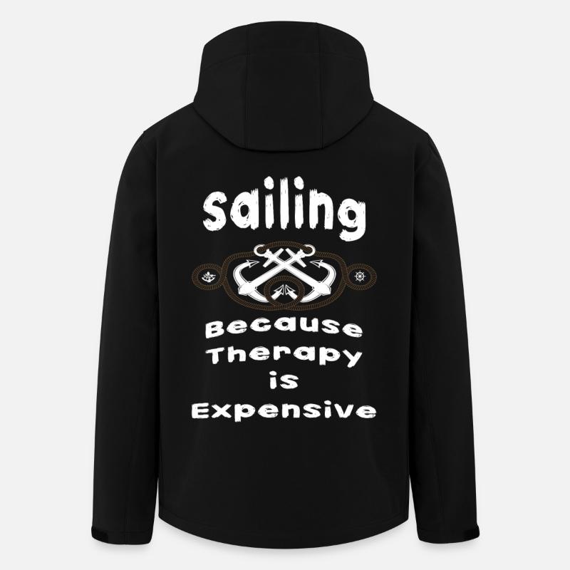 T-shirt « Thérapie de voile » - Veste softshell homme en polyester recyclé Stanley/Stella - noir