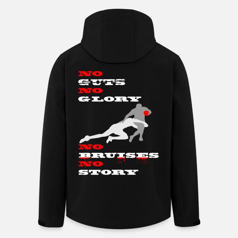 No guts, no glory - Men’s Recycled Softshell Jacket by Stanley/Stella - black