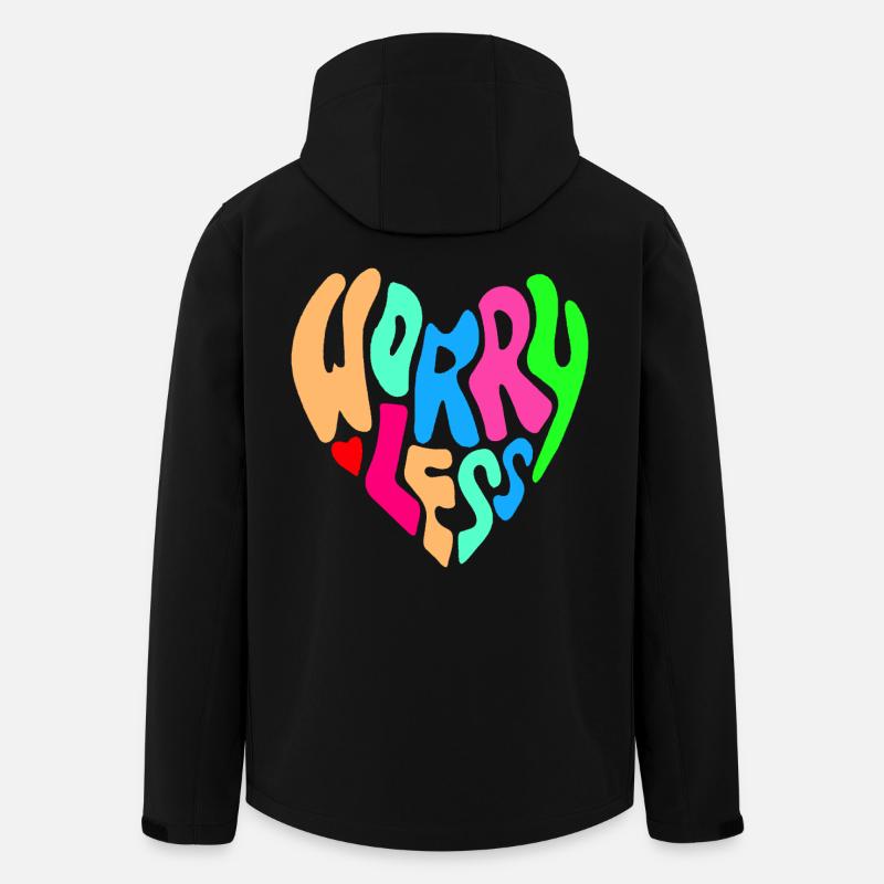 S’inquiéter moins, c’est le conseil # - Veste softshell homme en polyester recyclé Stanley/Stella - noir