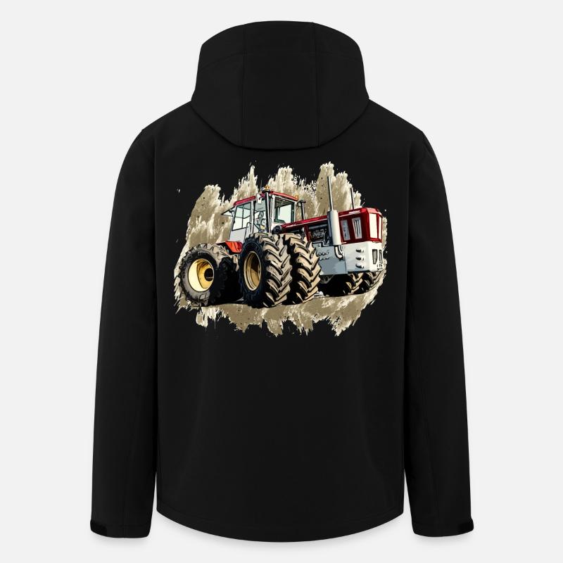 Tracteur Géant - Veste softshell homme en polyester recyclé Stanley/Stella - noir