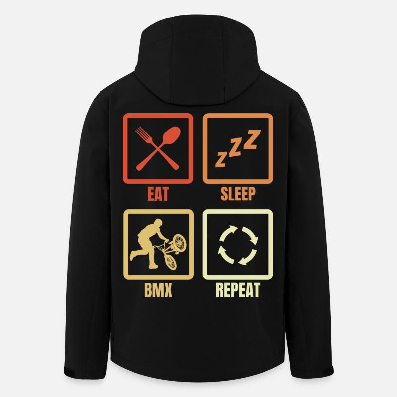 BMX Routine - Men’s Recycled Softshell Jacket by Stanley/Stella - black