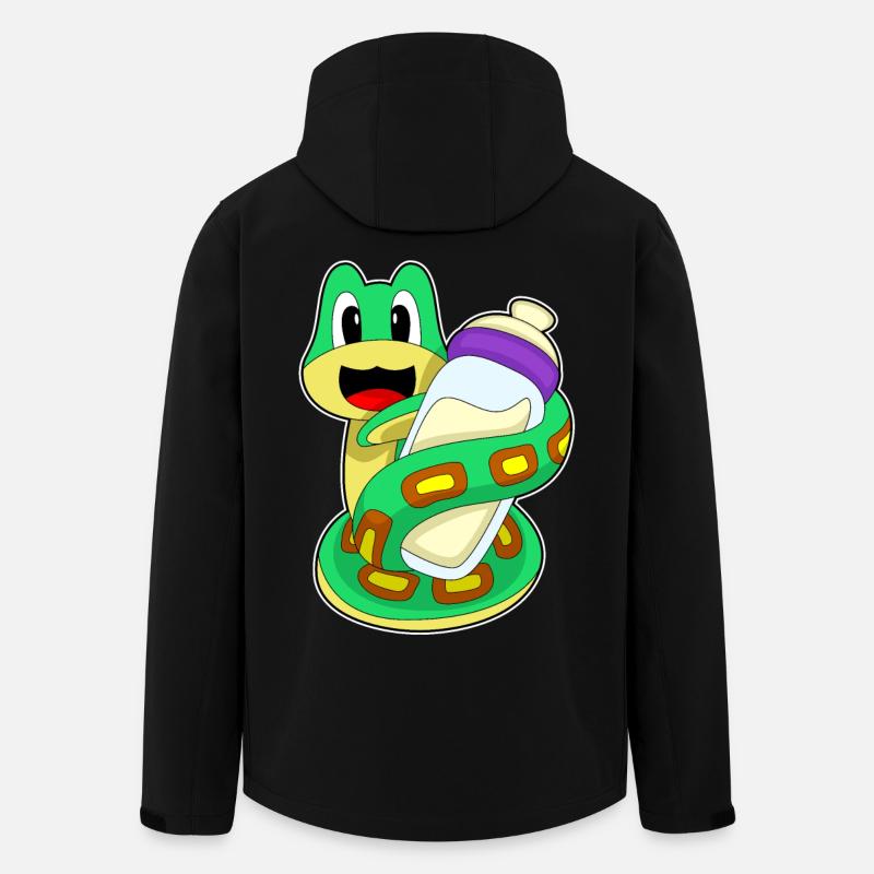 Lait de bébé Snake - Veste softshell homme en polyester recyclé Stanley/Stella - noir