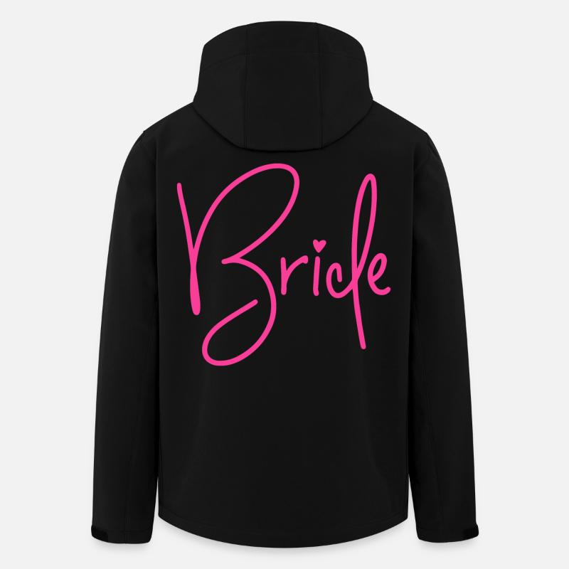 Bride - Braut - Junggesellinnenabschied - JGA 2026 - Recycelte Männer Softshell-Jacke von Stanley/Stella - Schwarz