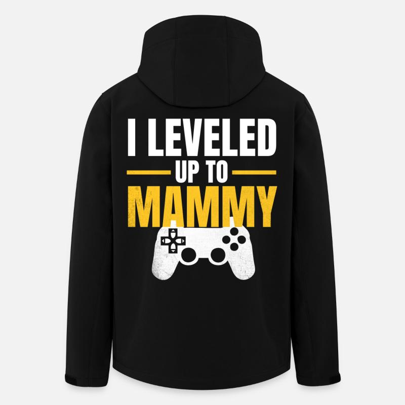 Level Up Mama Gamer - Men’s Recycled Softshell Jacket by Stanley/Stella - black