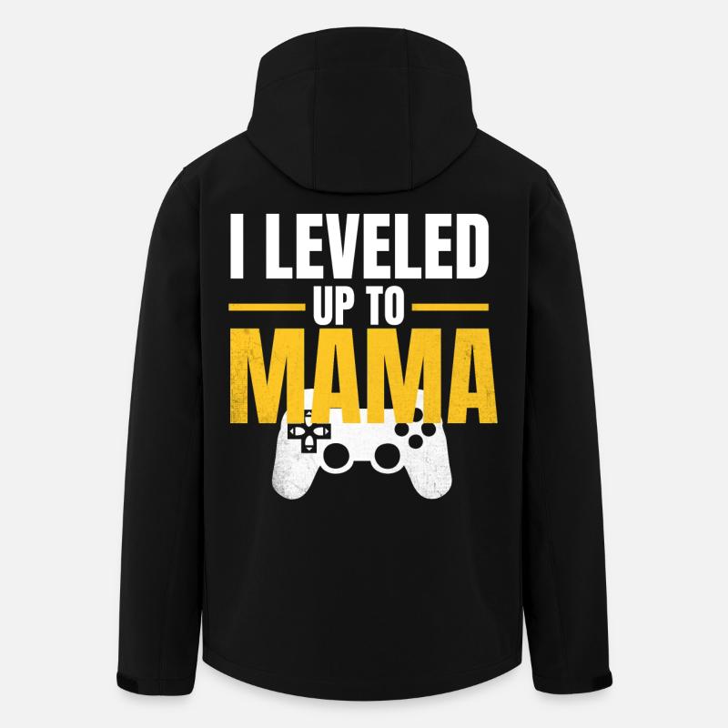 Gamer Mama LevelUp-Design - Recycelte Männer Softshell-Jacke von Stanley/Stella - Schwarz