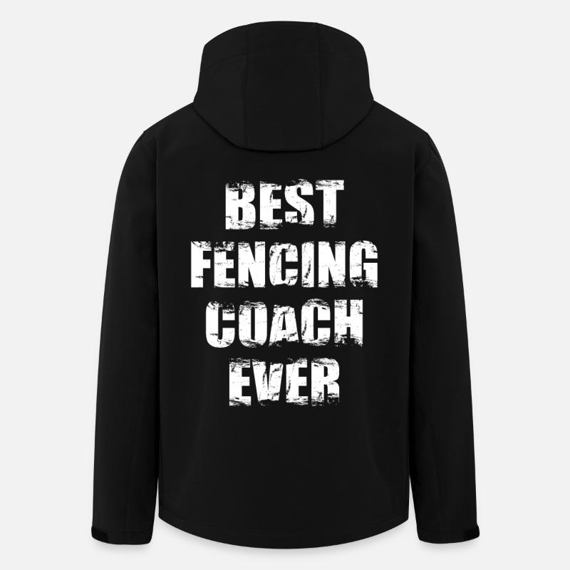 Meilleur instructeur d’escrime - Veste softshell homme en polyester recyclé Stanley/Stella - noir