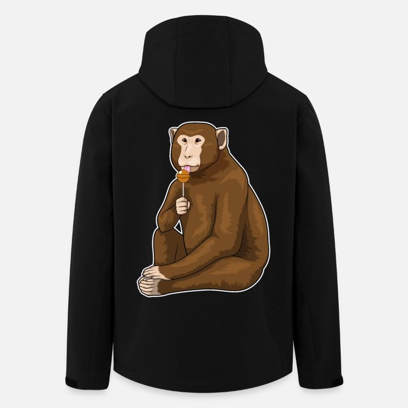 Monkey Lollipop - Men’s Recycled Softshell Jacket by Stanley/Stella - black