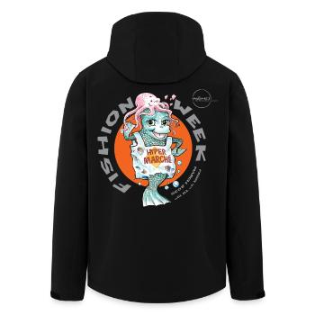 Fishion Week by . Nemo - Men’s Recycled Softshell Jacket by Stanley/Stella - black - Back - AI Model Male 185 light (185cm)