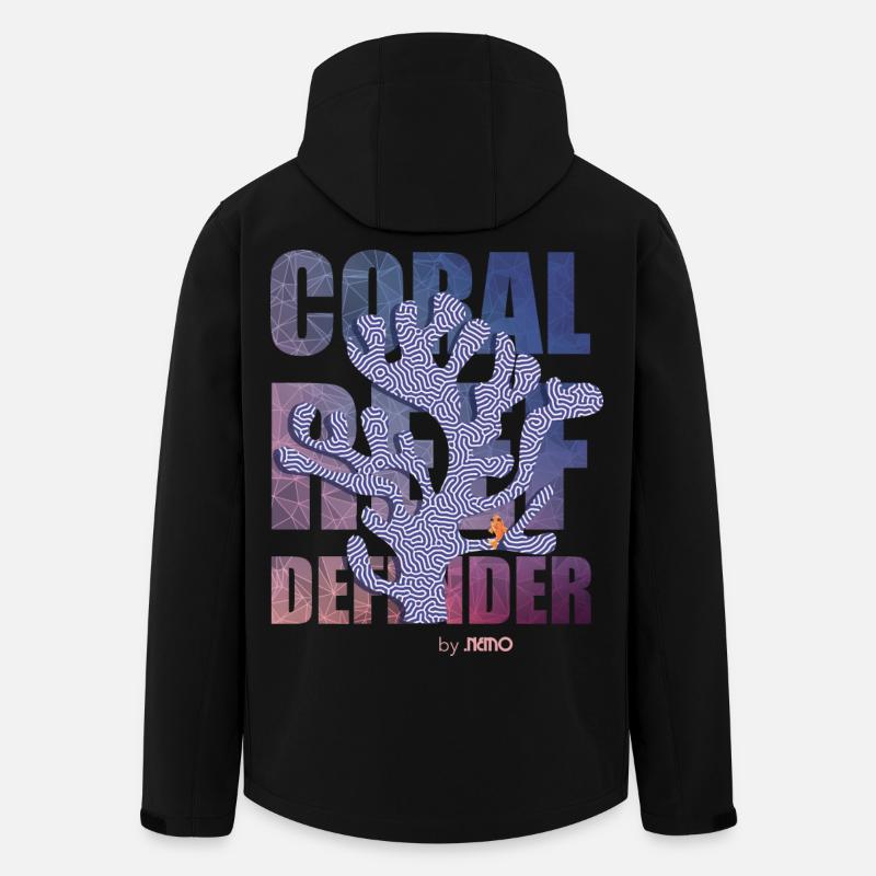 Coral Defender Crew by . NEMO - Men’s Recycled Softshell Jacket by Stanley/Stella - black