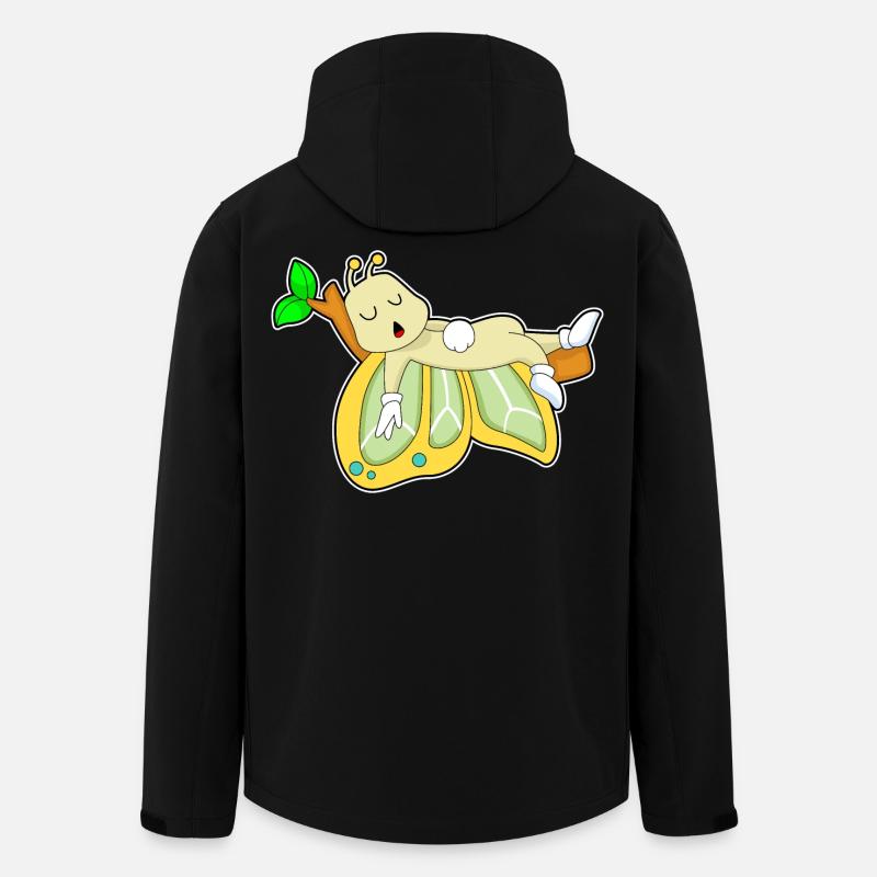 Schmetterling Schlafen - Recycelte Männer Softshell-Jacke von Stanley/Stella - Schwarz
