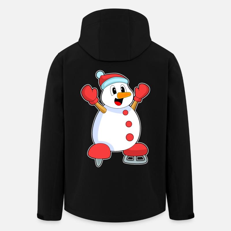 Snowman patins à glace - Veste softshell homme en polyester recyclé Stanley/Stella - noir
