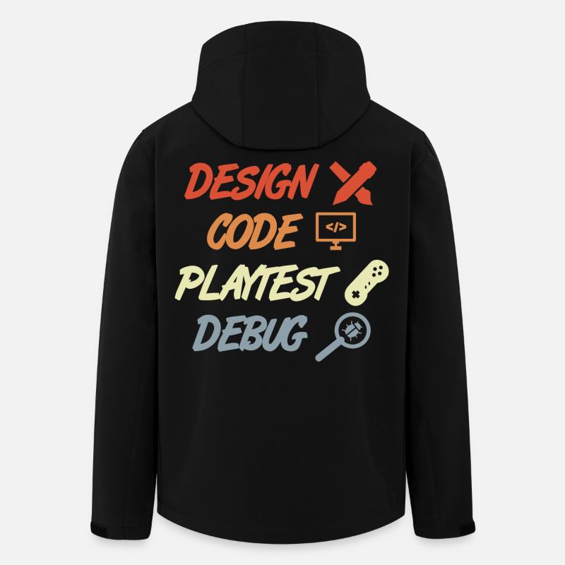 Processus de développement de jeux - Veste softshell homme en polyester recyclé Stanley/Stella - noir