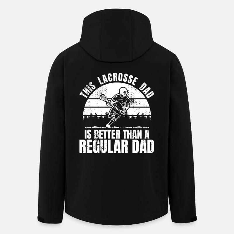 Drôle de papa de crosse - Veste softshell homme en polyester recyclé Stanley/Stella - noir