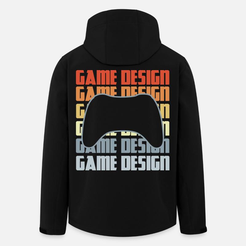 Game Dev - Recycelte Männer Softshell-Jacke von Stanley/Stella - Schwarz