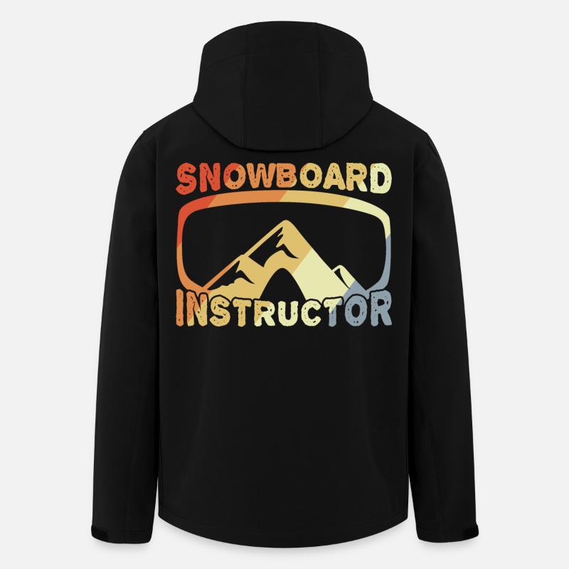 Snowboard Instructor - Men’s Recycled Softshell Jacket by Stanley/Stella - black