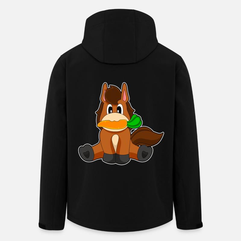 Carotte à cheval - Veste softshell homme en polyester recyclé Stanley/Stella - noir