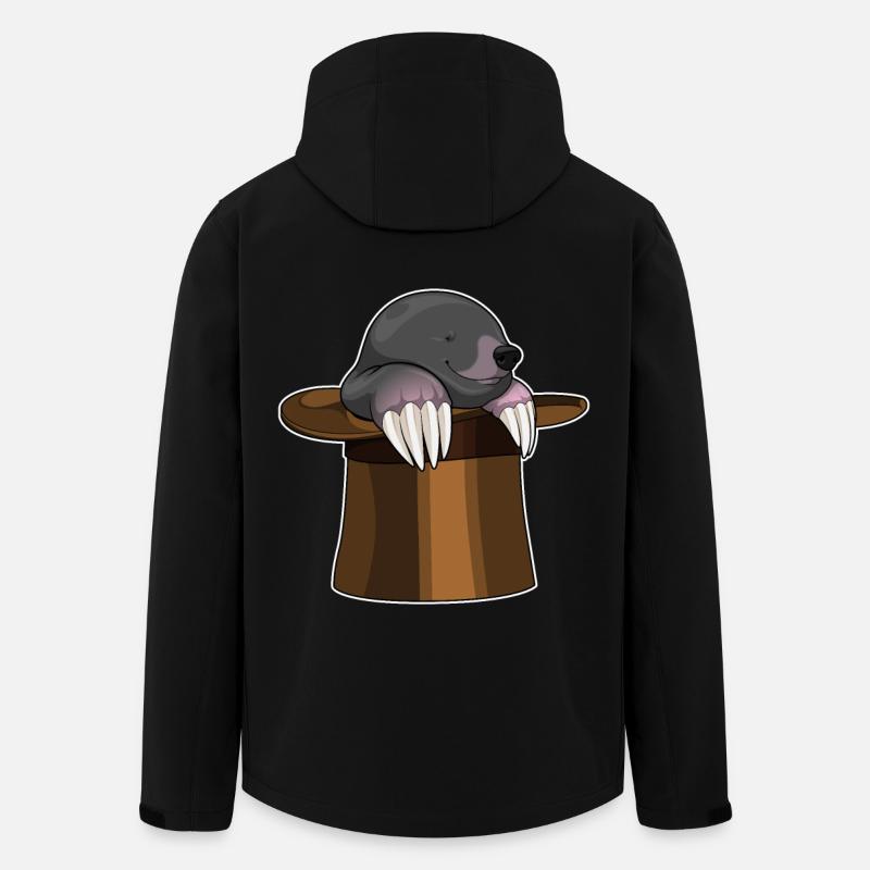 Maulwurf Zylinder - Recycelte Männer Softshell-Jacke von Stanley/Stella - Schwarz