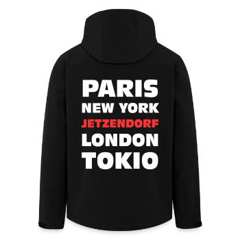 Jetzendorf Bavière drôle - Veste softshell homme en polyester recyclé Stanley/Stella - noir - Dos - AI Model Male 185 light (185cm)