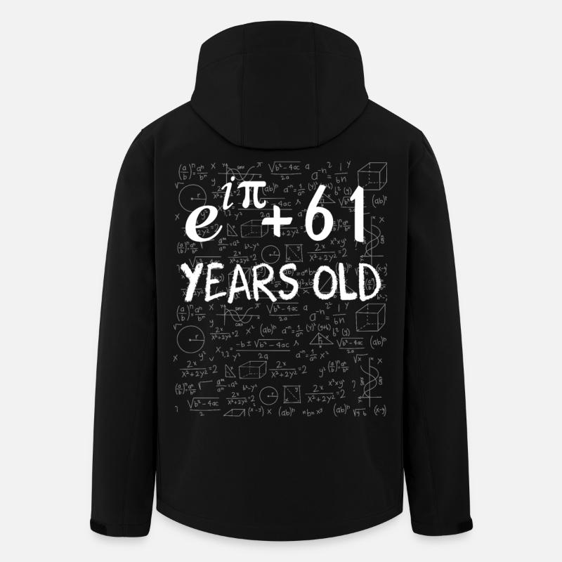 60th birthday 60 years old Euler Identity math - Men’s Recycled Softshell Jacket by Stanley/Stella - black