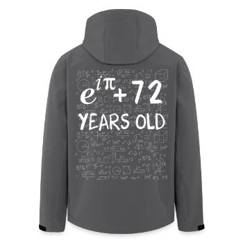 71. Geburtstag 71 Jahre - Recycelte Männer Softshell-Jacke von Stanley/Stella - Anthrazit - Hinten - AI Model Male 185 light (185cm)