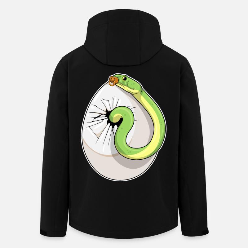 Sucette d’oeuf de serpent - Veste softshell homme en polyester recyclé Stanley/Stella - noir