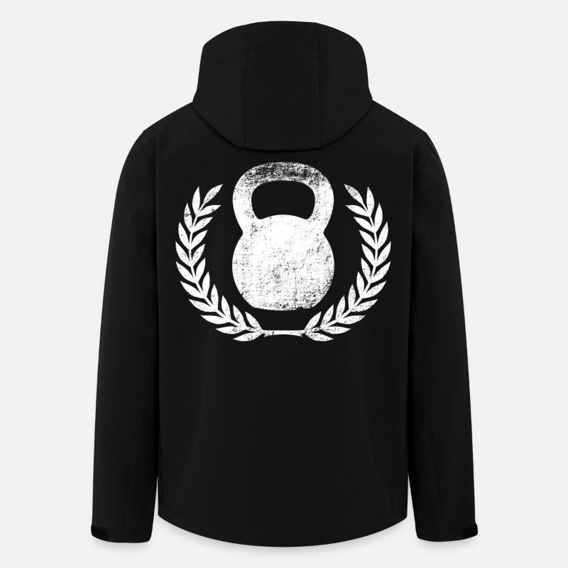 Kettlebell - Recycelte Männer Softshell-Jacke von Stanley/Stella - Schwarz