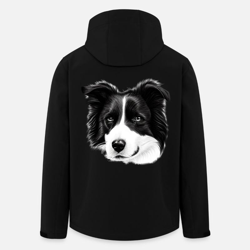 Border Collie irisch - Recycelte Männer Softshell-Jacke von Stanley/Stella - Schwarz