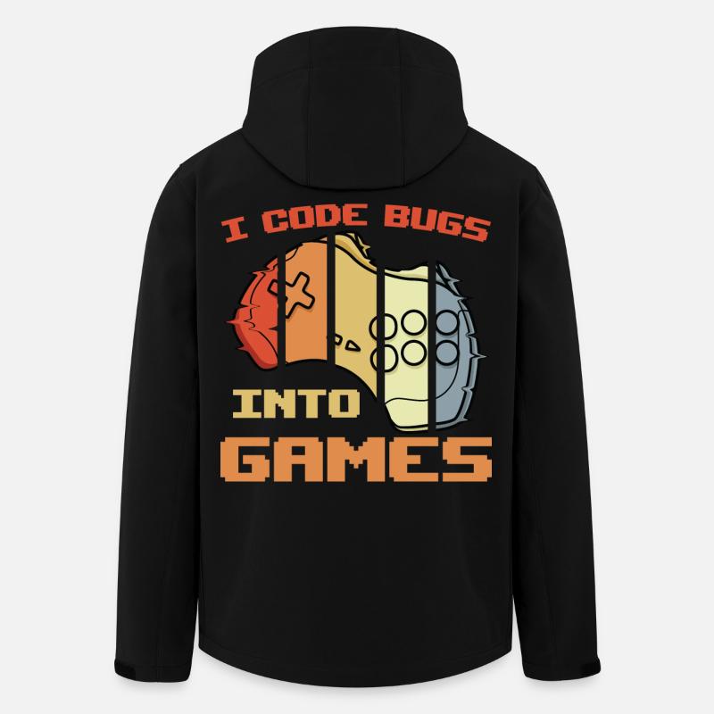 Blague de programmeur de jeu - Veste softshell homme en polyester recyclé Stanley/Stella - noir
