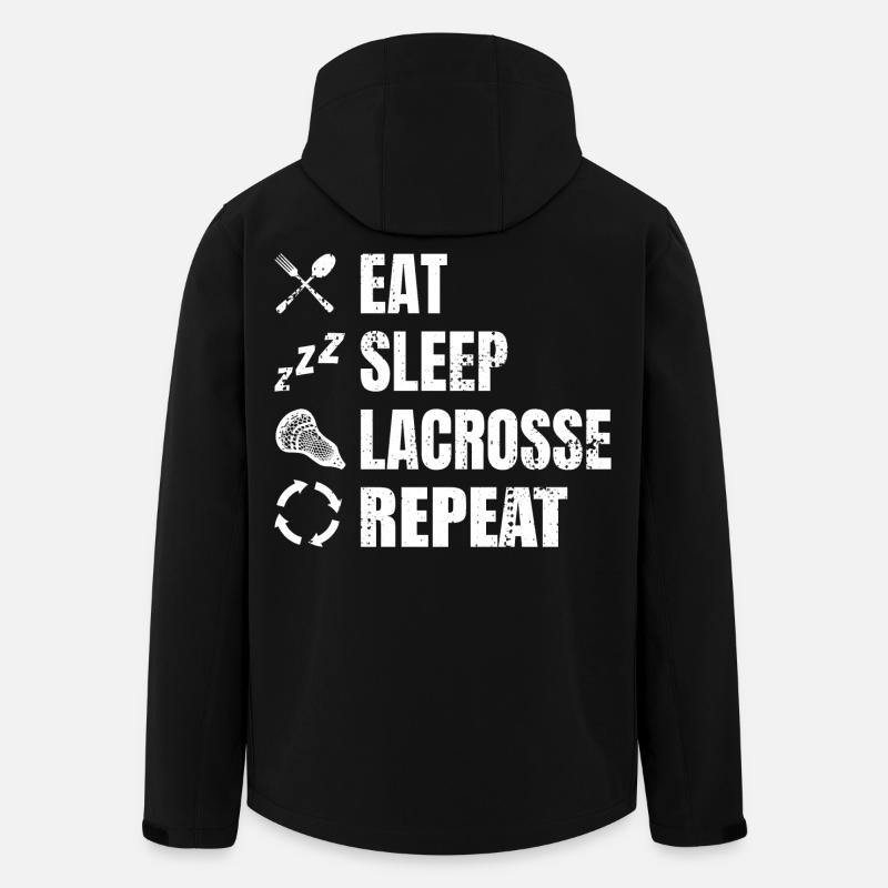 Lacrosse Player Routine - Men’s Recycled Softshell Jacket by Stanley/Stella - black