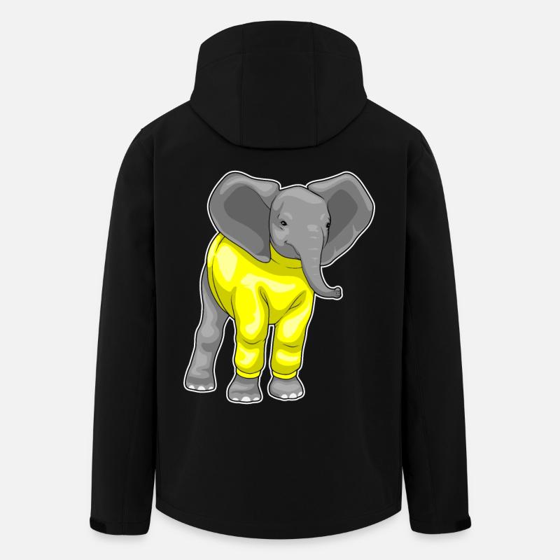 Éléphant d’hiver - Veste softshell homme en polyester recyclé Stanley/Stella - noir
