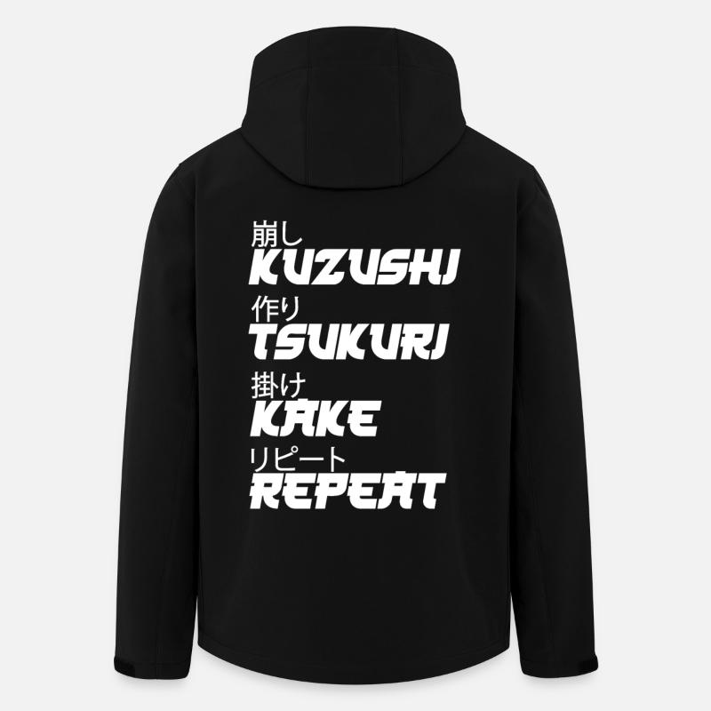 Judo Techniken - Recycelte Männer Softshell-Jacke von Stanley/Stella - Schwarz