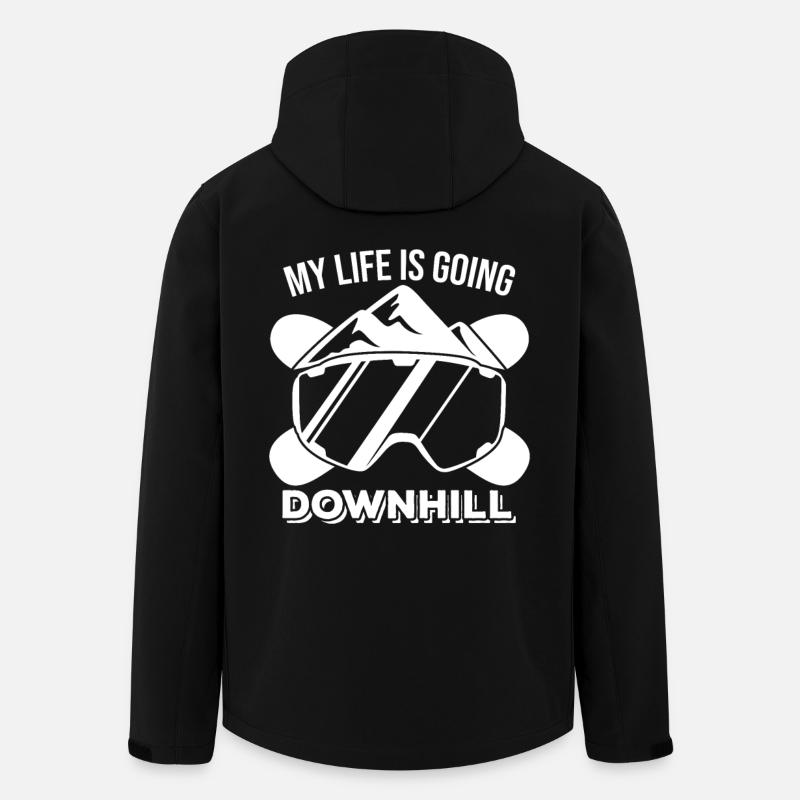 Ma vie se dégrade - Veste softshell homme en polyester recyclé Stanley/Stella - noir