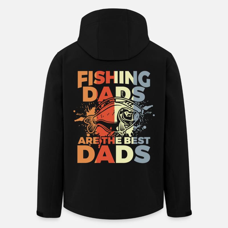 Drôle de papa ange - Veste softshell homme en polyester recyclé Stanley/Stella - noir