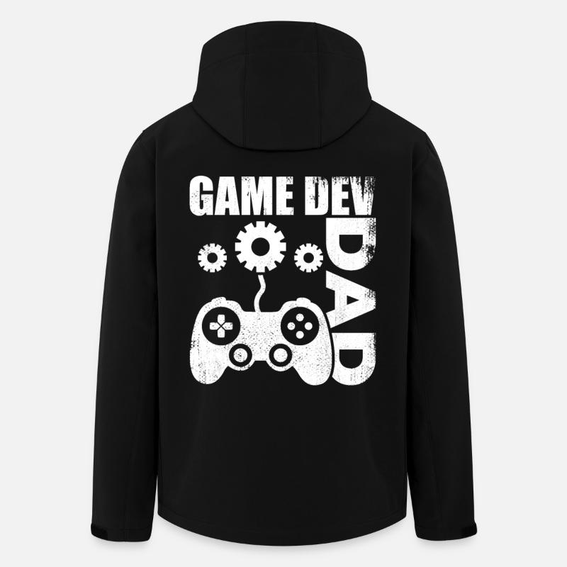 Game Developer Dad - Men’s Recycled Softshell Jacket by Stanley/Stella - black