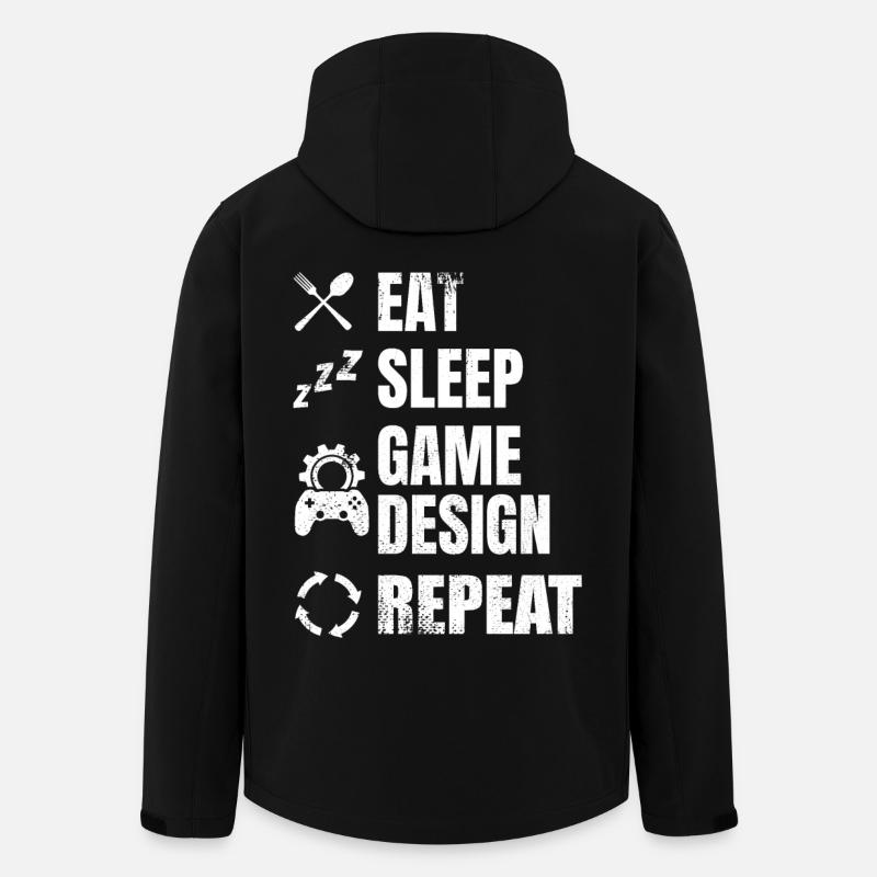 Game Designer Routine - Men’s Recycled Softshell Jacket by Stanley/Stella - black