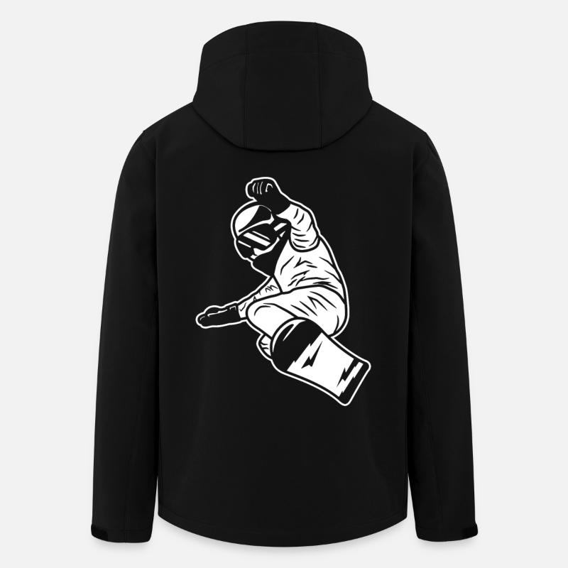 Snowboard Boy - Men’s Recycled Softshell Jacket by Stanley/Stella - black