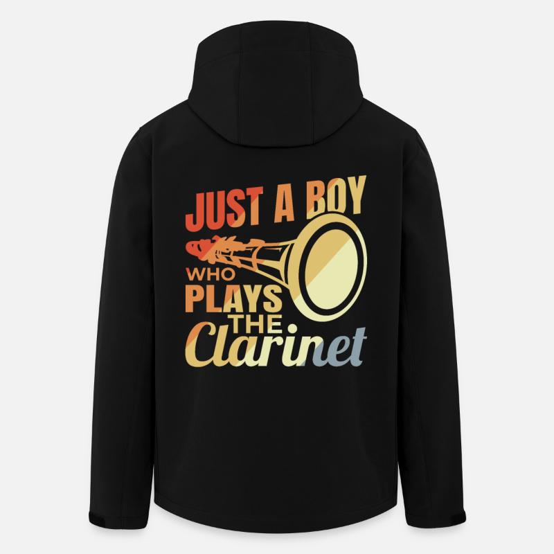 Young clarinet player - Men’s Recycled Softshell Jacket by Stanley/Stella - black