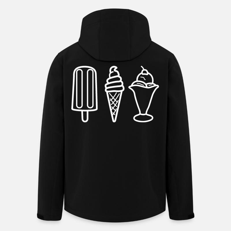 Ice cream flavor - Men’s Recycled Softshell Jacket by Stanley/Stella - black