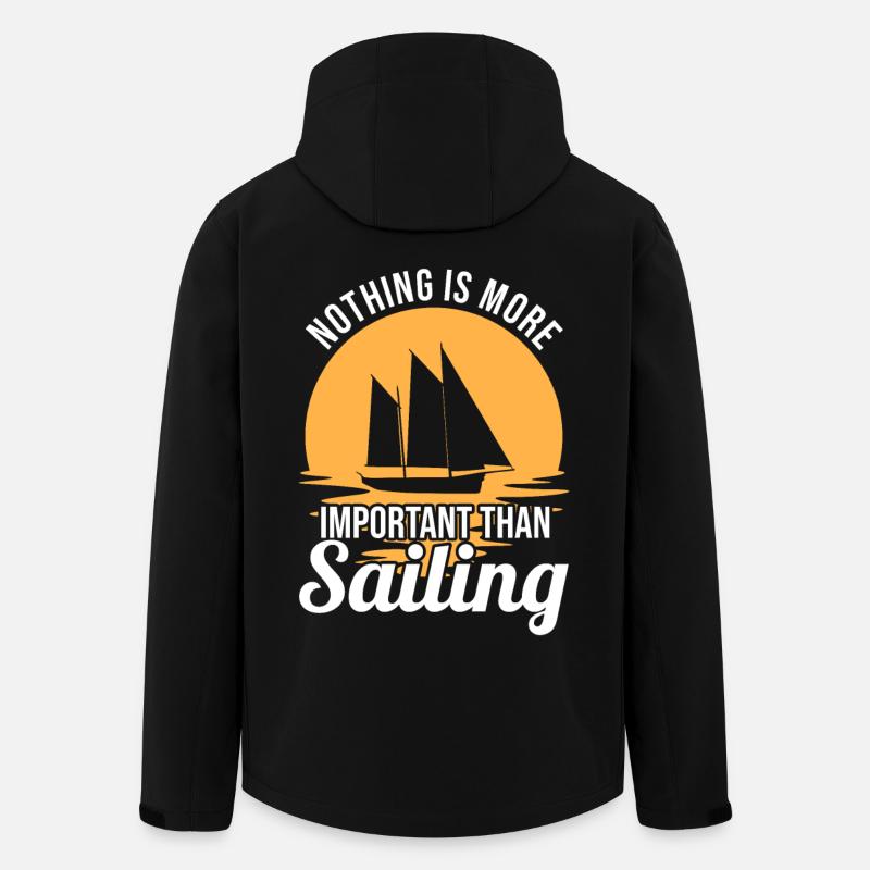 Sejlads Motivation - Stanley/Stella herre softshelljakke i genanvendt polyester - sort