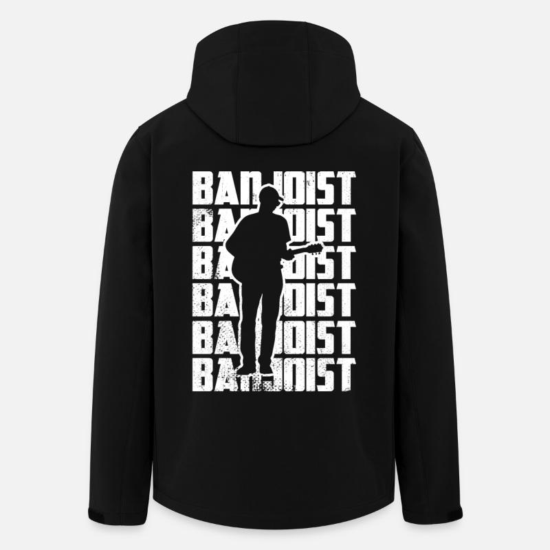 Banjoïste drôle - Veste softshell homme en polyester recyclé Stanley/Stella - noir