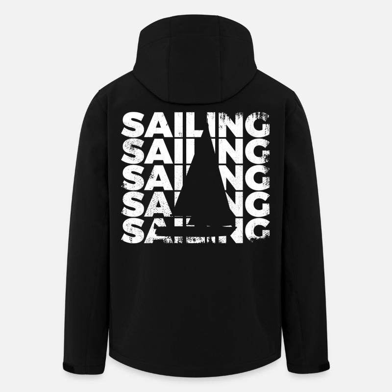 Segelboot - Recycelte Männer Softshell-Jacke von Stanley/Stella - Schwarz