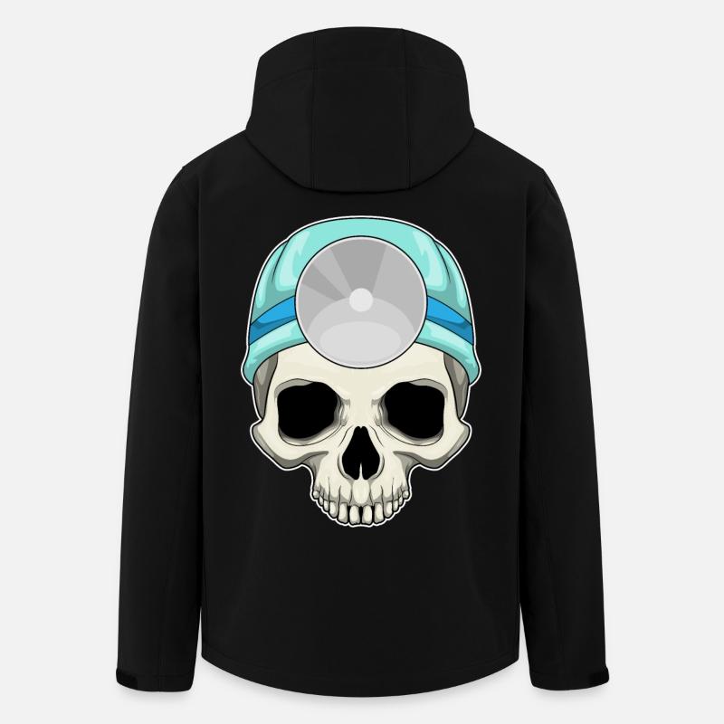 Skull Doctor Stéthoscope - Veste softshell homme en polyester recyclé Stanley/Stella - noir