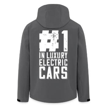 No. 1 In Luxury Electric Cars - for Electric Car - Men’s Recycled Softshell Jacket by Stanley/Stella - black - Back - AI Model Male 185 light (185cm)