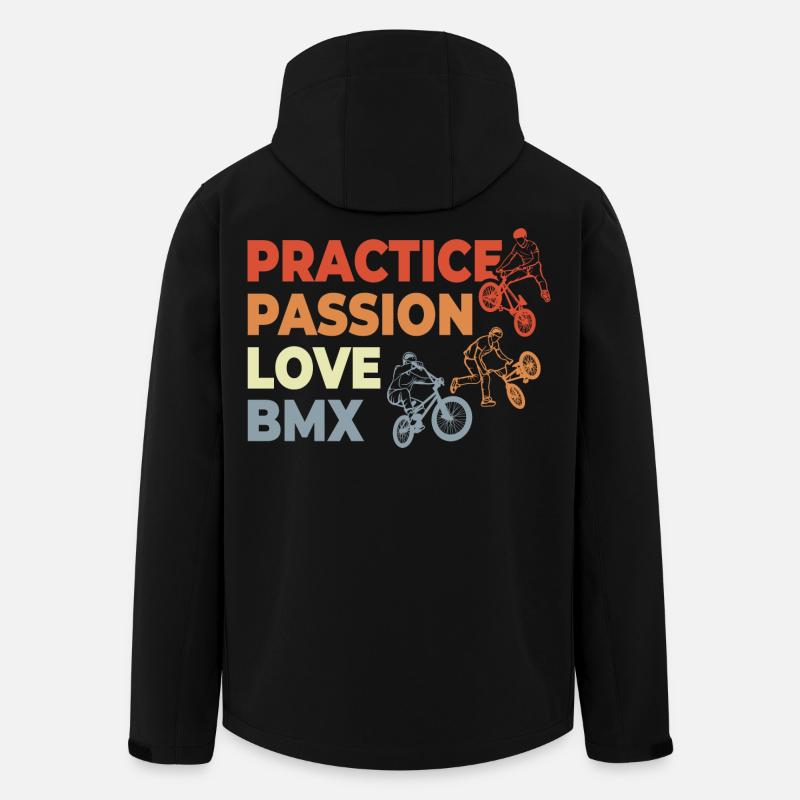 BMX Motivation - Recycelte Männer Softshell-Jacke von Stanley/Stella - Schwarz
