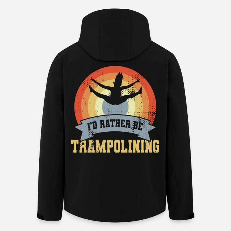 Trampolin Spruch - Recycelte Männer Softshell-Jacke von Stanley/Stella - Schwarz