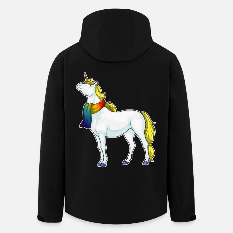 Foulard licorne - Veste softshell homme en polyester recyclé Stanley/Stella - noir