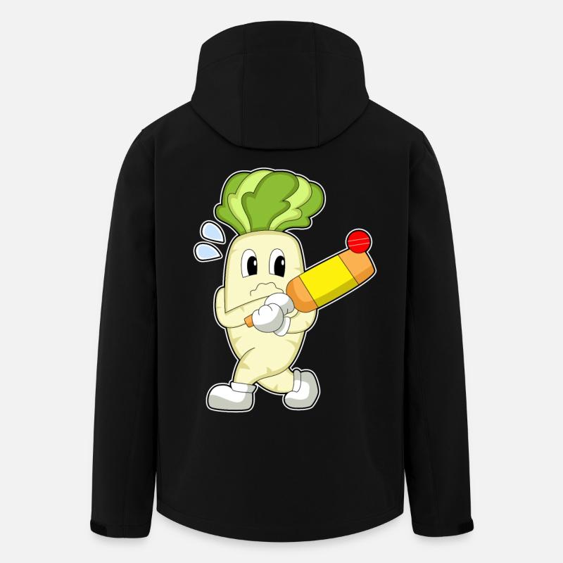 Radieschen Cricket Cricketschläger - Recycelte Männer Softshell-Jacke von Stanley/Stella - Schwarz